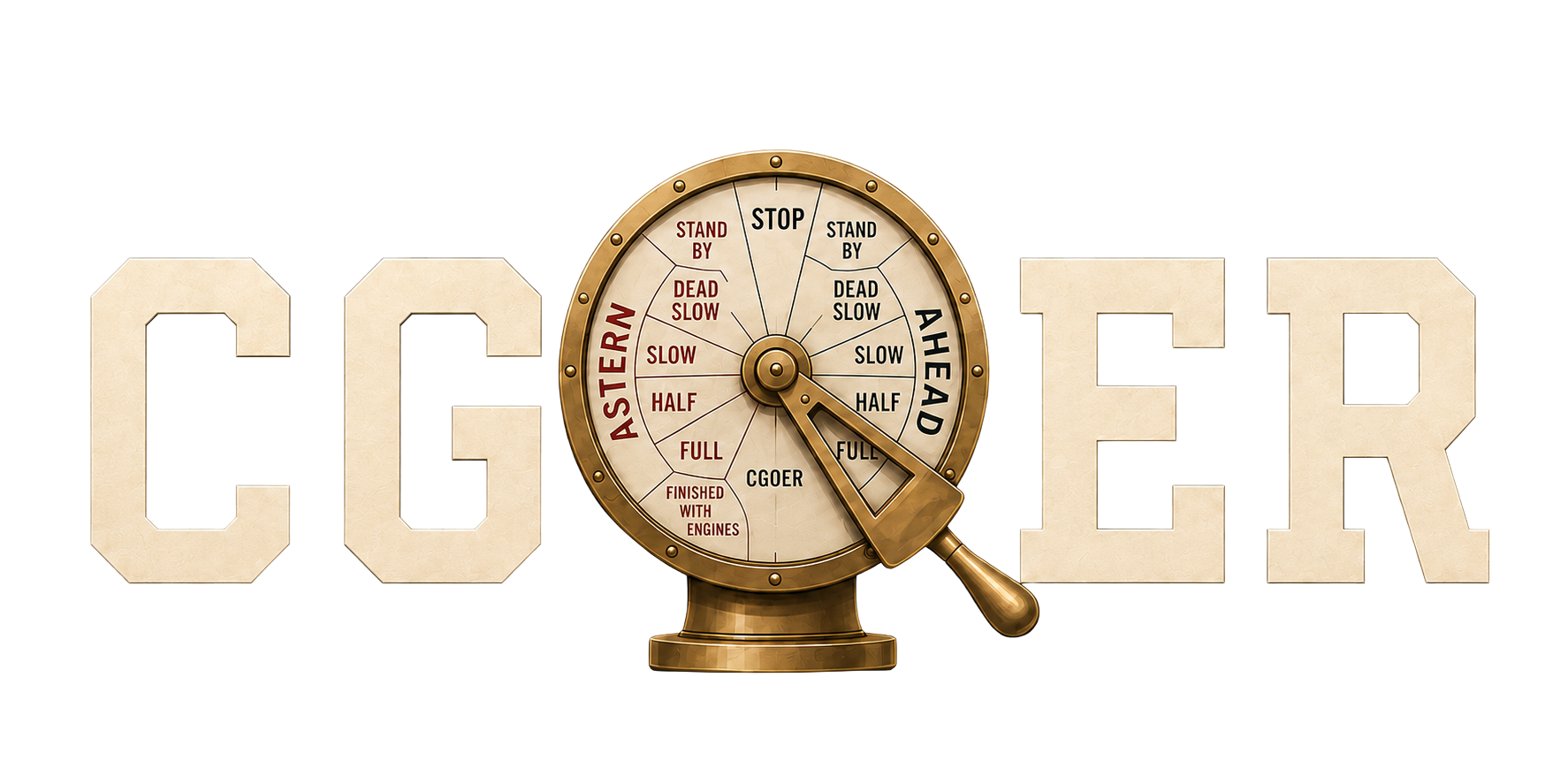 CGOER — engine order telegraph logo
